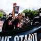 Natasha Cloud marches to the MLK Memorial to support Black Lives Matter and to mark the liberation of slavery on June 19, 2020, in Washington, DC.